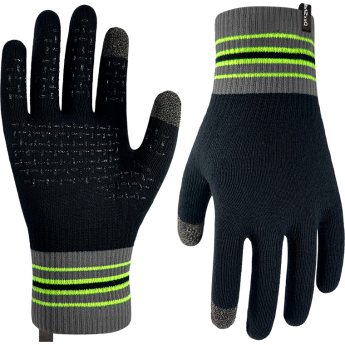Водонепроницаемые перчатки DEXSHELL ULTRA THIN RUNNING GLOVES черный/серый/зеленый S